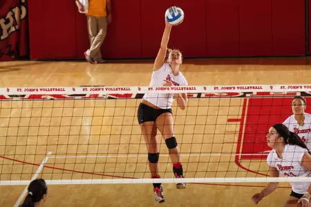 Junior Karin Palgutova ranks second in the BIG EAST in kills per set (4.20).