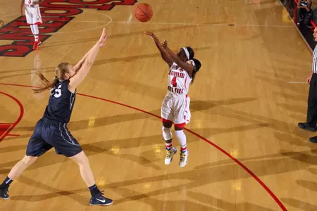 Sophomore guard Aaliyah Lewis tallied eight points and five assists in the Red Storm's 65-42 victory over Xavier.