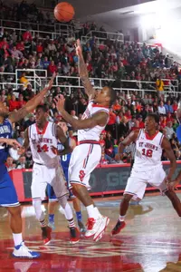 Junior D'Angelo Harrison posted a team-leading 16 points and six rebounds against Seton Hall on Jan. 23.