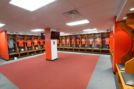 The St. John's men's soccer team unveiled a brand-new, state-of-the-art locker room.