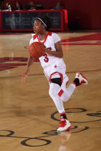 Aliyyah Handford scored a team-high 14 points against DePaul.