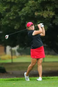 Harin Lee has a team-leading 77.0 stroke average so far this spring.