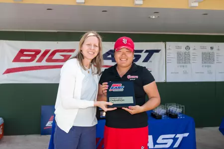 Harin Lee rounded out her collegiate career with a BIG EAST Championship win.