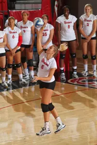 Junior Karin Palgutova records season-high 19 kills with a .457 hitting percentage.
