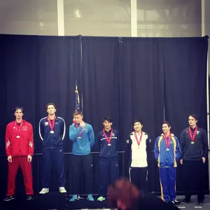 Junior Roman Sydorenko placed third in the Div. I men's saber at the January NAC.