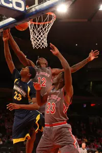 Chris Obekpa had five of the Red Storm's 13 blocks