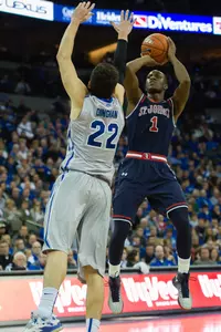 Phil Greene IV finished with 10 points, six rebounds and five assists.