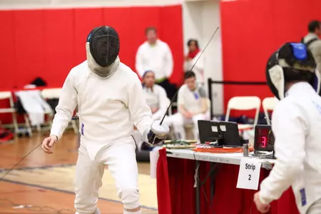 Junior Cooper Schumacher placed fifth in the Div. I men's epee.