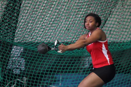 Ann Dagrin looks to defend her 2014 Bill Ward Invitational title in the weight throw.