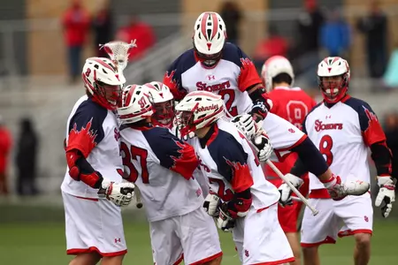 Senior co-captain Stefan Diachenko scored a career-high four goals in Saturday's home victory over Stony Brook.