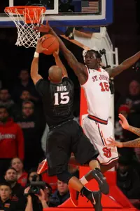 Sir'Dominic Pointer finished with 19 points, nine rebounds, six blocks, and four steals.