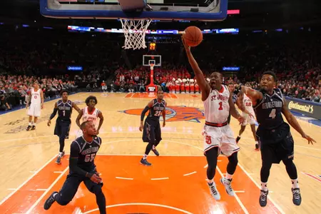 Senior guard Phil Greene IV finished with a team-high 26 points on senior day against Georgetown at Madison Square Garden.