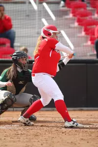 Junior Carly Williams picked up her first collegiate home run in the win over Youngstown State.