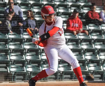 Freshman Krystal Puga finished the California spring-break trip with a 1.067 slugging percentage.
