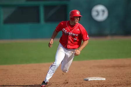 Michael Donadio went 3-for-5 with four RBI and three runs scored against Saint Peter's last season.
