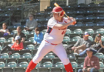 Junior Carly Williams sealed the Red Storm victory in game two with a pinch-hit grand slam.