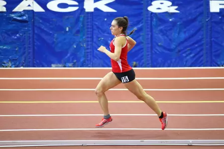 Freshman Izzi Batt-Doyle was one of two Red Storm mid-distance runners to break a St. John's school record on Friday at the Larry Ellis Invitational.