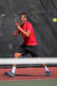 Erick Reyes won his dual match in the No. 2 slot, 6-0, 1-6, 6-4.
