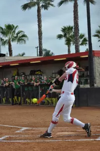 Senior Erin Burner finished the game 4-for-4 with three doubles and four RBI.