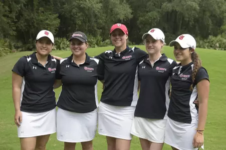 Anna Kim and Brittany Hurst at the BIG EAST Championship (left to right).