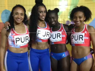 Garcia ran anchor for the sixth-place-finishing Puerto Rican relay team.