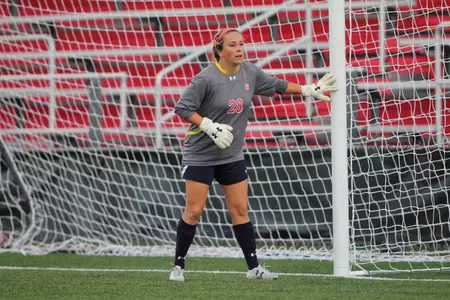 Katie DeVault recorded a shutout in the first start of her St. John's career