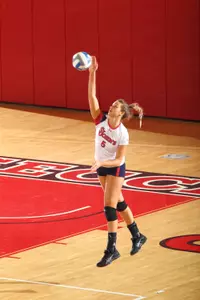 Senior Karin Palgutova is second in the BIG EAST in kills per set (4.05).