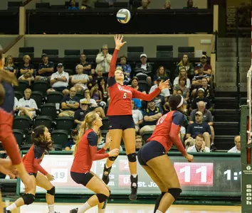 Senior Karin Palgutova ranks sixth in career kills (1,617) among active players in the NCAA.