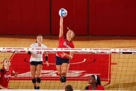 Senior Karin Palgutova averaged 4.80 kills per set with a .337 attacking percentage in 4-0 week for the Red Storm.