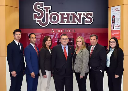 Left to Right: Justin Talavera, Paul Sclafani, Annemarie Carey, Nick Vendikos, Mary Pat Beirne, Gary Gurreri and Lenore Shimon
