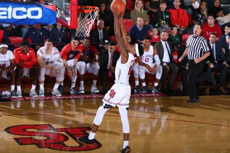Shamorie Ponds finished the game with 21 points and 10 rebounds for his first career double-double