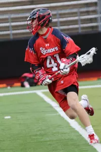 Freshman Declan Swartwood recorded the first goal of his St. John's career on Friday.