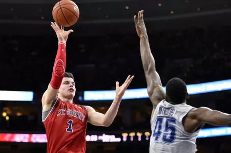 Amar Alibegovic finished with a career-high 18 points to lead the Red Storm.