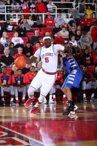 Durand Johnson scored a team-high 18 points for his 19th double-figure game this season.