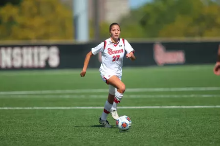 Rising Junior Allie Moar registered a hat trick against Sacred Heart on April 1