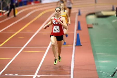 Marlow Schulz ran the opening leg of the St. John's school-record breaking 4x800-meter relay team.