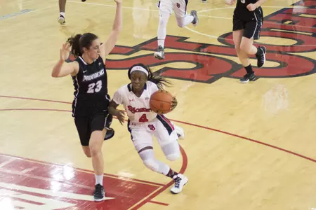 Aaliyah Lewis leads the BIG EAST with 7.7 assists per contest.