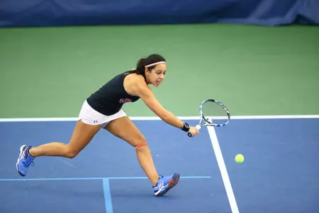 Sophomore Olaya Inclan Solis won both of her matches to help the Red Storm take down Georgetown.