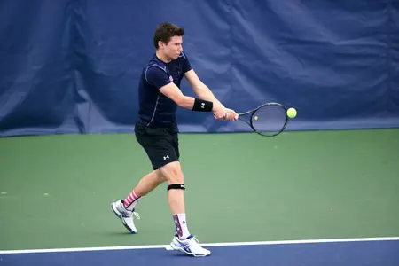 Senior Roberto Livi helped the Johnnies capture the doubles point in a 4-0 win over Georgetown.