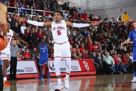 Justin Simon tallied 17 points, nine rebounds and seven assists