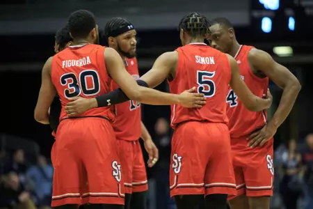 Players Huddle in Game 4