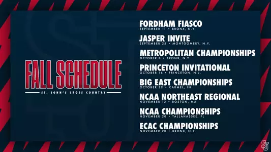 2021 XC Fall Schedule Graphic