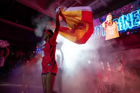 Sitota Gines pays homage to her native country of Spain with her entrance into Carnesecca