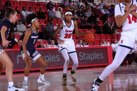 Kadaja Bailey scored a game-high 23 points and added 9 boards on Monday afternoon in the season opener against Monmouth.