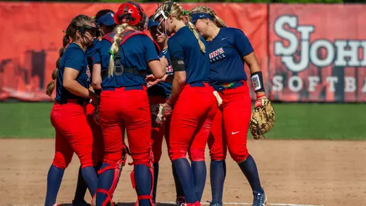 softball huddle - fall ball
