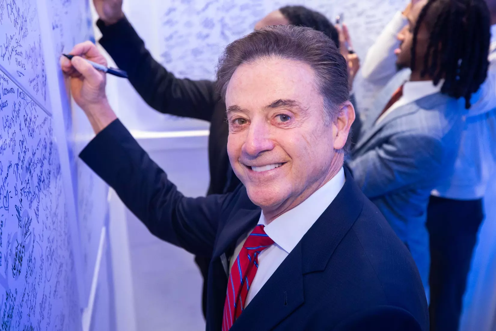 Head Coach Rick Pitino at the New York Stock Exchange on Tuesday