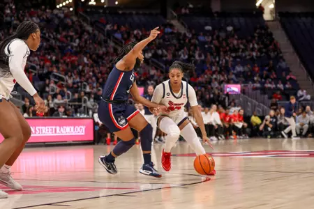 Tara Daye finished with two points and a rebound against the Huskies,