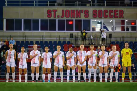 The St. John's Women's Soccer team fell on Thursday night to Marquette, 2-1