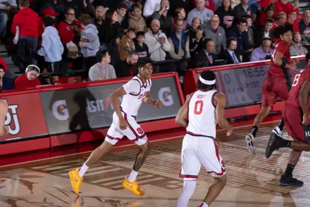 Simeon Wilcher registered 12 points, brought down three rebounds and swiped a pair of steals against the Crimson.