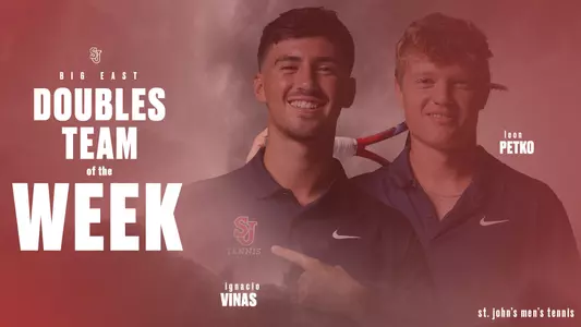 Vinas and Petko BE Doubles team of the week